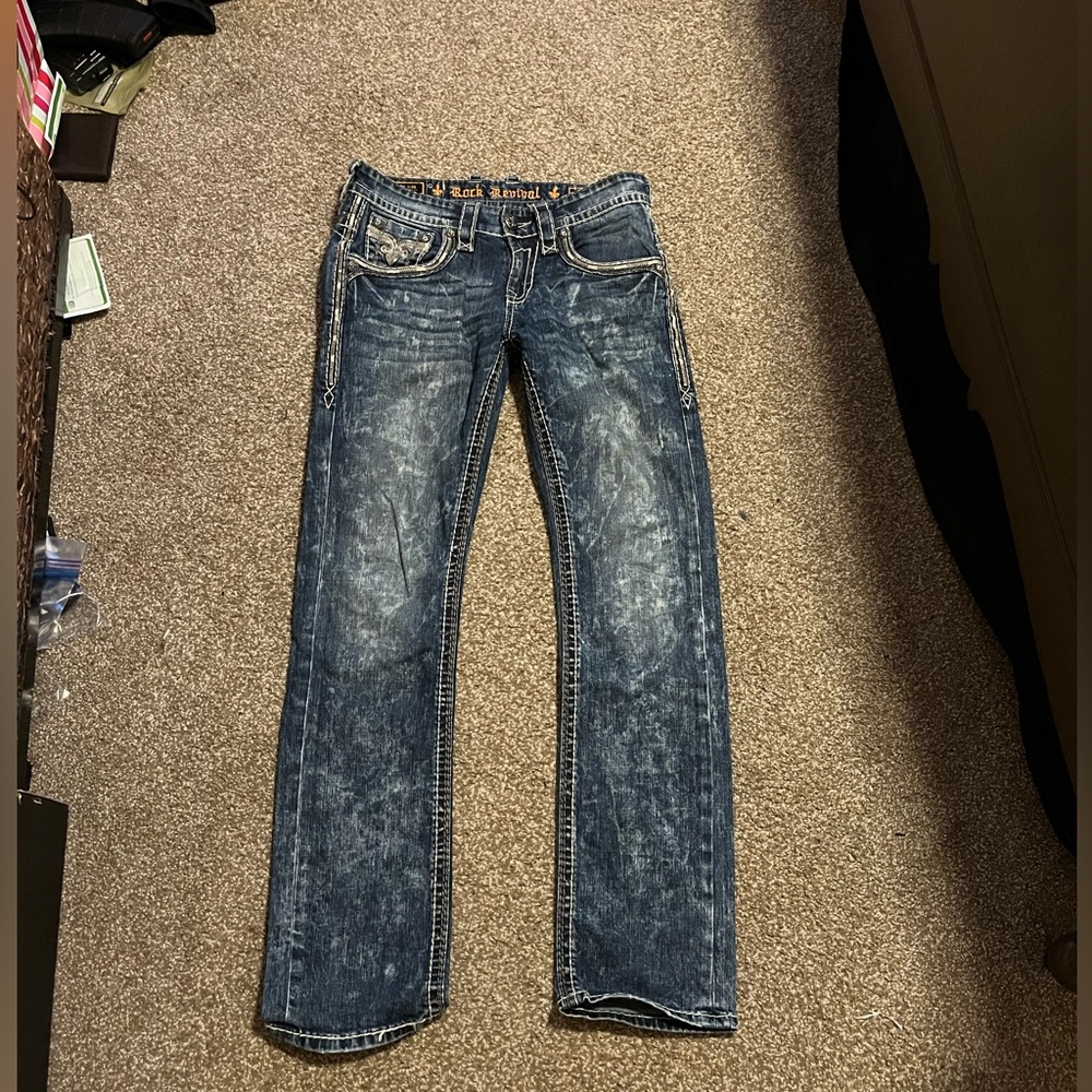 Rock Revival jeans Teddy slim straight size 30 (fits 32)